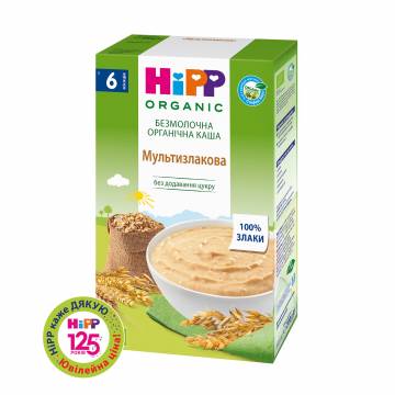 Детская органическая безмолочная каша HiPP Мультизлаковая, от 6 месяцев, 200 г Детская органическая безмолочная каша HiPP Мультизлаковая, от 6 месяцев, 200 г