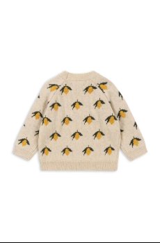 Детский шерстяной свитер Konges Sløjd BELOU LEMON KNIT BLOUSE