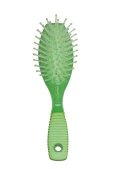 Массажная щетка для волос Titania, 7 рядов (1822зел)