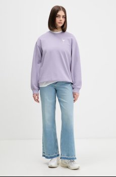 HUGO Blue кофта оверсайз для женщин из хлопка Classic Crew_B_3