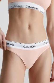 Женские розовые трусики THONG Розовый XL Calvin Klein 0000F3786E