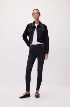 Reserved - Сліми джинси з подовженими ногами - чорний - TC088-99J