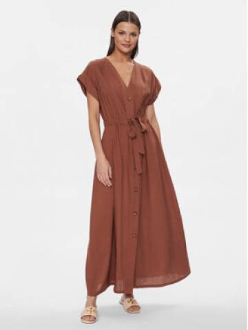 Fracomina Літня сукня FJ24SD3011W69301 Бежевий Regular Fit Fracomina Літня сукня FJ24SD3011W69301 Бежевий Regular Fit