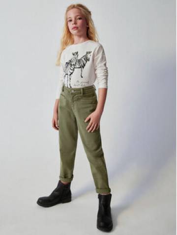 Mayoral Штани з тканини 7.510 Хакі Regular Fit