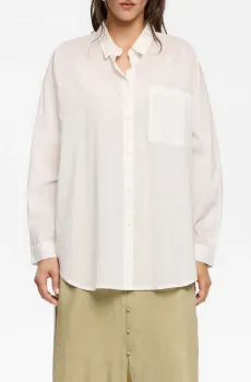 Женская белая рубашка Белый L Bimba Y Lola 251BR2006.10060