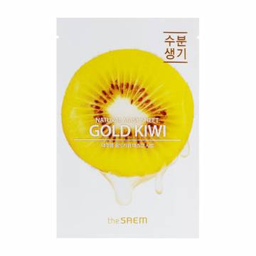 Тканевая маска для лица The Saem Gold Kiwi Natural Mask Sheet с экстрактом киви, 21 мл Тканевая маска для лица The Saem Gold Kiwi Natural Mask Sheet с экстрактом киви, 21 мл