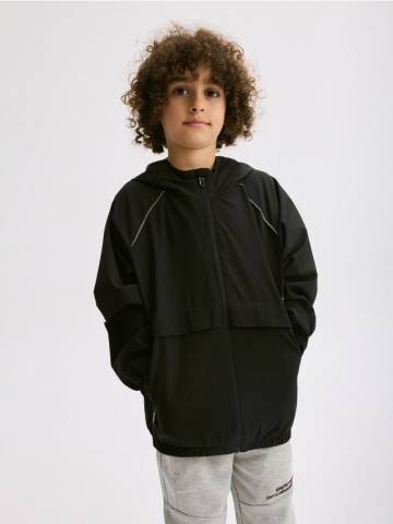 Reserved - Куртка з капюшоном oversize - чорний - 8449X-99X Reserved - Куртка з капюшоном oversize - чорний - 8449X-99X
