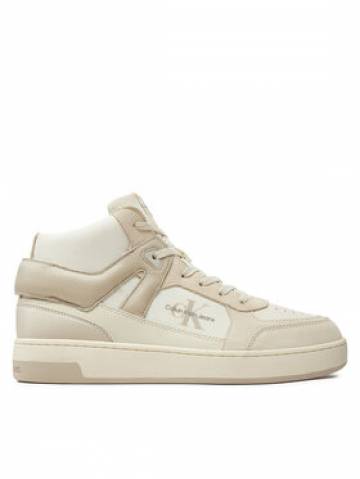 Calvin Klein Jeans Снікерcи Basket Cup Mid Laceup Lth Ml Mtr YM0YM00995 Бежевий Calvin Klein Jeans Снікерcи Basket Cup Mid Laceup Lth Ml Mtr YM0YM00995 Бежевий