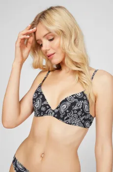 Женский черный лиф от купальника GABRIELLE Черный 75C Etam 6525129