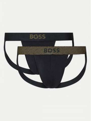 Boss Набір з 2 пар сліпів Jock Strap 50524439 Чорний Boss Набір з 2 пар сліпів Jock Strap 50524439 Чорний