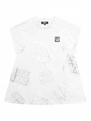 DKNY Повсякденна сукня D32884 D Білий Regular Fit DKNY Повсякденна сукня D32884 D Білий Regular Fit