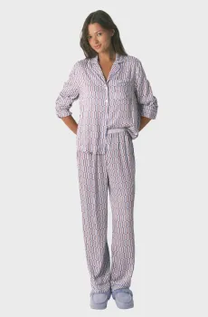 Женская пижама с узором (рубашка, брюки) Разноцветный M womensecret 4852102
