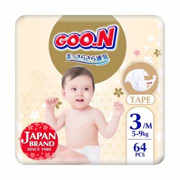 Подгузники Goo.N Premium Soft унисекс, размер 3 (M) (для детей 5-9 кг), 64 шт Подгузники Goo.N Premium Soft унисекс, размер 3 (M) (для детей 5-9 кг), 64 шт