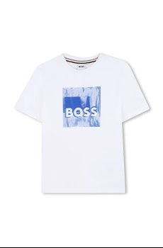 Детская хлопковая футболка BOSS