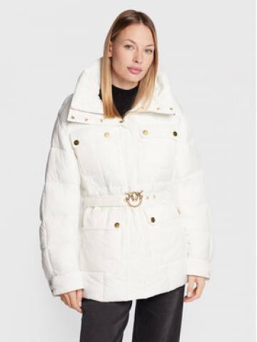 Pinko Пуховик Olga 1G18JC A082 Білий Relaxed Fit Pinko Пуховик Olga 1G18JC A082 Білий Relaxed Fit