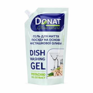 Гель для мытья посуды Donat Clean Nature на основе фисташкового масла, 1 л (запаска) Гель для мытья посуды Donat Clean Nature на основе фисташкового масла, 1 л (запаска)