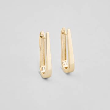 Серебряные серьги с позолотой Minimal ВС-260з Серебряные серьги с позолотой Minimal ВС-260з