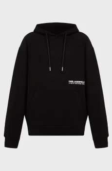 Мужское черное худи Черный S Karl Lagerfeld 551904.705192;990