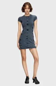 Женское темно-синие платье D-CUPSLEEVES Синий L Diesel A19517 0KIBY