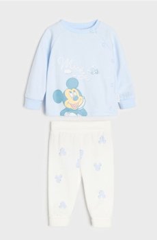 Бавовняний комплект: світшот і легінси Mickey Mouse - light blue
