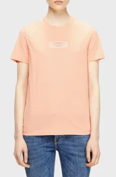 Женская коралловая футболка T-REG-PL Коралловый XS Diesel A18745 RHERA