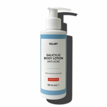 Лосьйон-детокс для проблемної шкіри з саліциловою кислотою Hillary Anti-Acne Salicylic Body Lotion, 150 мл Лосьйон-детокс для проблемної шкіри з саліциловою кислотою Hillary Anti-Acne Salicylic Body Lotion, 150 мл