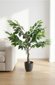 Штучне декоративне деревце в горщику - зелений