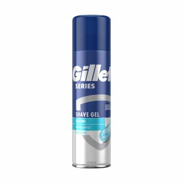 Мужской гель для бритья Gillette Series Sensitive Cool, 200 мл Мужской гель для бритья Gillette Series Sensitive Cool, 200 мл