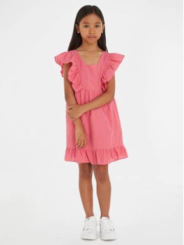 Tommy Hilfiger Літня сукня Gingham KG0KG07930 M Рожевий Relaxed Fit Tommy Hilfiger Літня сукня Gingham KG0KG07930 M Рожевий Relaxed Fit