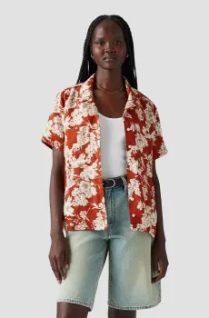 Женская льняная рубашка с узором Разноцветный L Levi’s® 001HO;0007