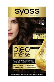 Безаммиачная стойкая краска для волос SYOSS Oleo Intense с маслом-активатором 4-86 Шоколад, 115 мл