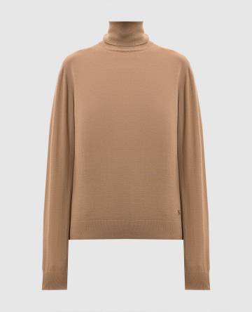 Коричневый гольф из кашемира с монограммой DG