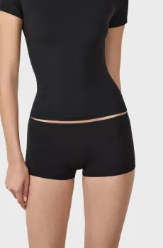 Женские черные трусики-шортики PURE SOFT Черный S Etam 6554858