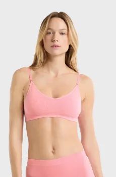 Женский розовый топ-брасьер AMANDE Розовый XS Etam 6515598