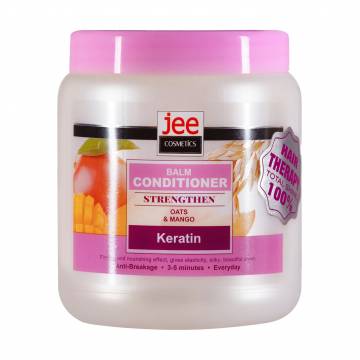 Укрепляющий бальзам-кондиционер для волос Jee Cosmetics Balm Conditioner Strengthen Овес и манго, 1 л Укрепляющий бальзам-кондиционер для волос Jee Cosmetics Balm Conditioner Strengthen Овес и манго, 1 л