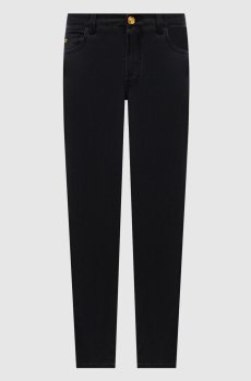 Черные джинсы с логотип патч