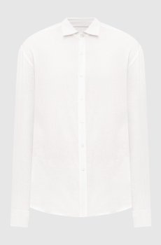 Белая рубашка из льна