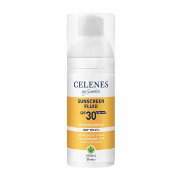 Солнцезащитный флюид для лица и тела Celenes Herbal Sunscreen Fluid Dry Touch SPF 30 PA++++, 50 мл Солнцезащитный флюид для лица и тела Celenes Herbal Sunscreen Fluid Dry Touch SPF 30 PA++++, 50 мл