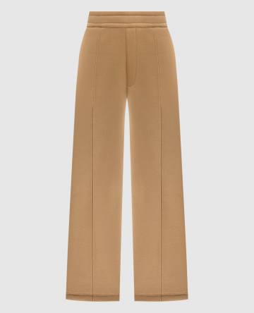 Коричневые утепленные спортивные штаны