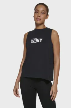 Женский черный топ Черный M DKNY DP2T5892