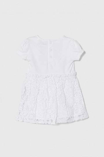Детское платье Guess цвет белый mini расклешённая