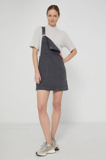 Футболка Dr. Denim женская цвет серый с полугольфом Футболка Dr. Denim женская цвет серый с полугольфом