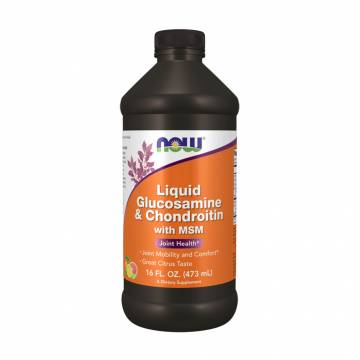 Глюкозамин и хондроитин с МСМ NOW foods Liquid Glucosamine & Chondroitin with MSM в жидкости, 473 мл Глюкозамин и хондроитин с МСМ NOW foods Liquid Glucosamine & Chondroitin with MSM в жидкости, 473 мл