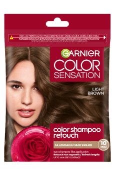 Крем-краска для волос без аммиака Garnier Color Sensation Color Shampoo Retouch 5.0 Светло-каштановый, 40 мл