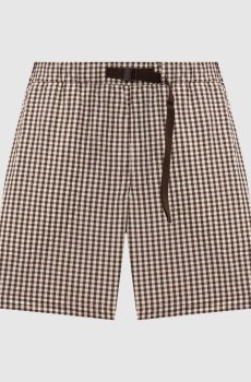 Коричневые шорты в клетку