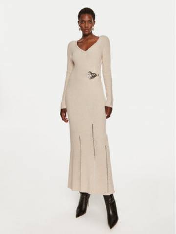 TWINSET Трикотажна сукня 242TP3440 Бежевий Slim Fit TWINSET Трикотажна сукня 242TP3440 Бежевий Slim Fit