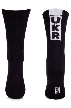 Носки женские AmiGA UKR высокие, спортивные, черные, размер 23-25