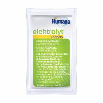 Сухая смесь Humana Электролит с бананом, 6.25 г Сухая смесь Humana Электролит с бананом, 6.25 г