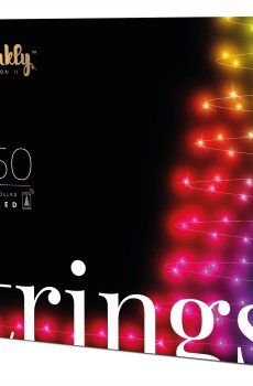 ​Гірлянда Smart LED Twinkly Strings RGB 250 IP44 20м кабель чорний (TWS250STP-BEU)