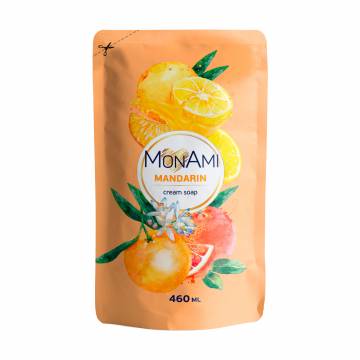 Жидкое крем-мыло MonAmi Mandarin Cream Soap, 460 мл (дойпак)